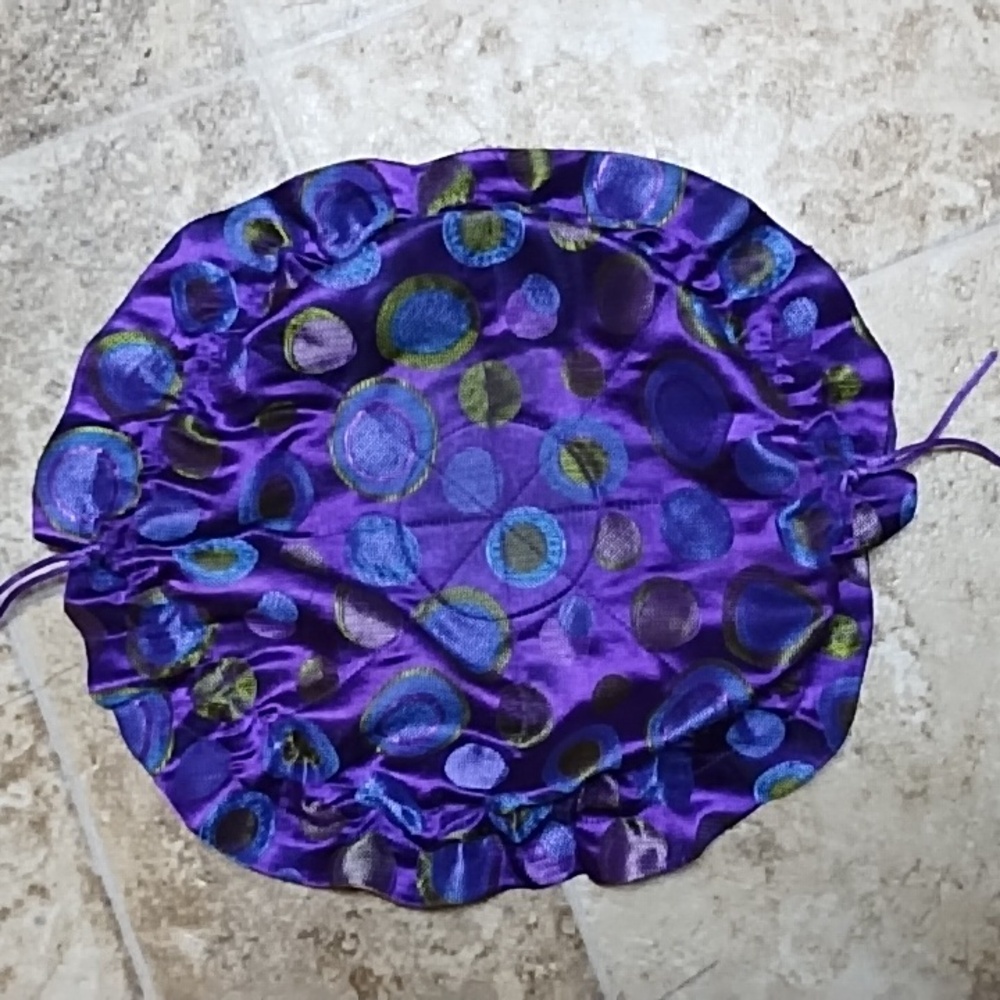 Polka Dots Brocade Drawstring Jewelry Pouch - Picture 4 of 4